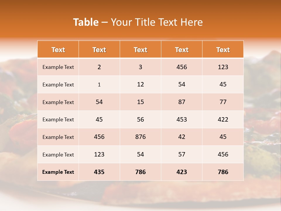 Food Supreme Tray PowerPoint Template