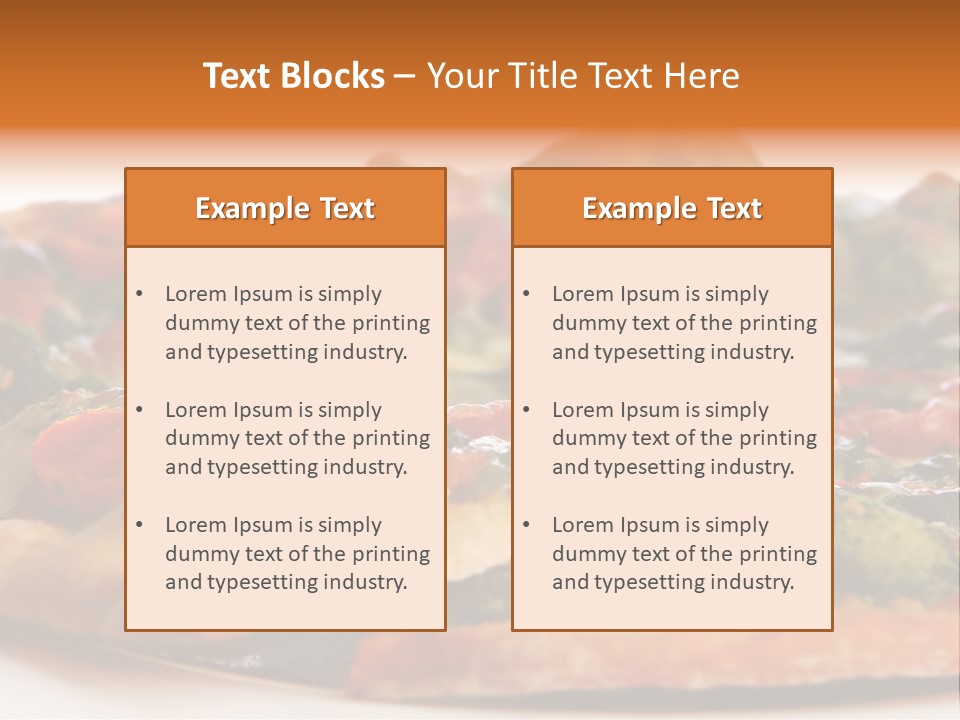 Food Supreme Tray PowerPoint Template