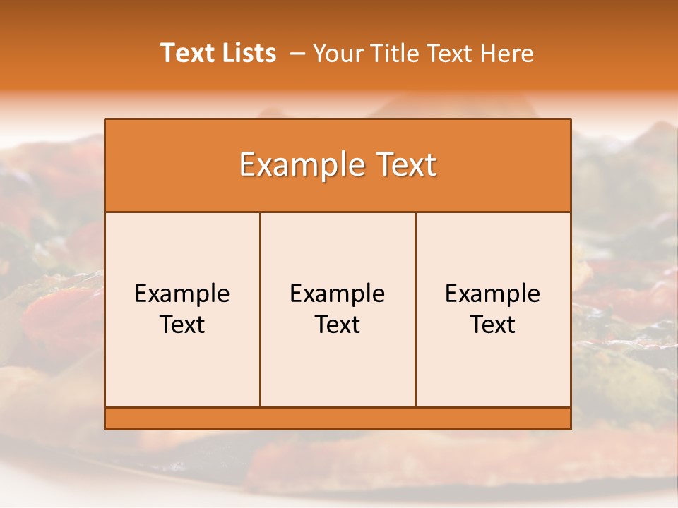 Food Supreme Tray PowerPoint Template