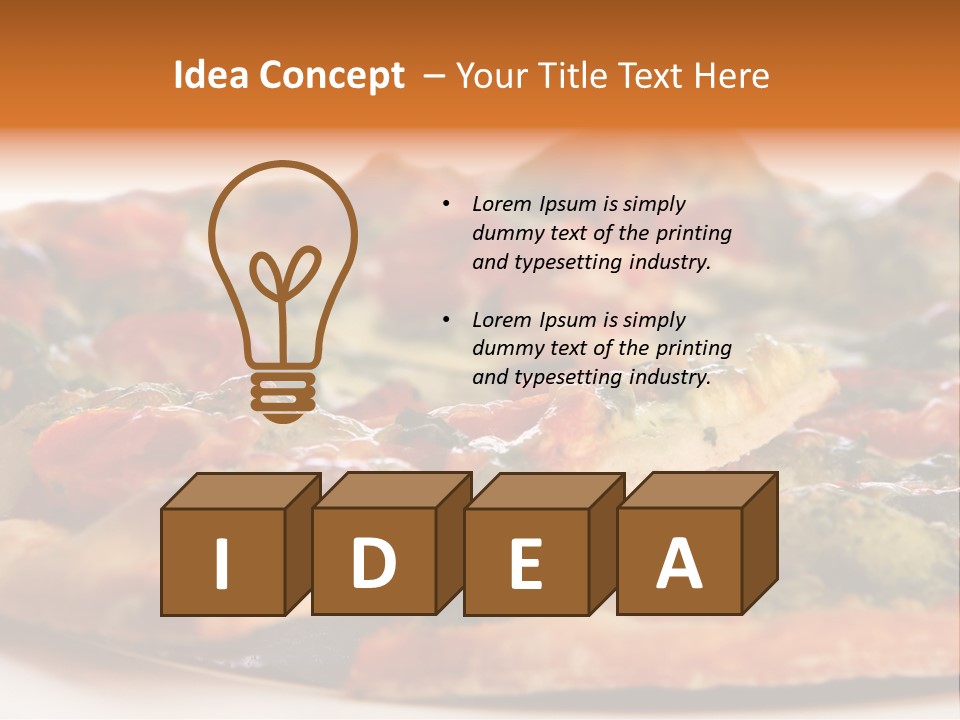 Food Supreme Tray PowerPoint Template