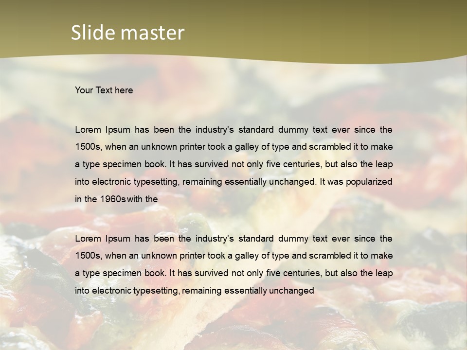 Dough Lunch Pizza PowerPoint Template