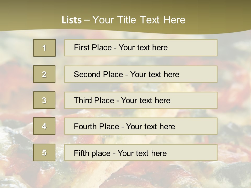 Dough Lunch Pizza PowerPoint Template