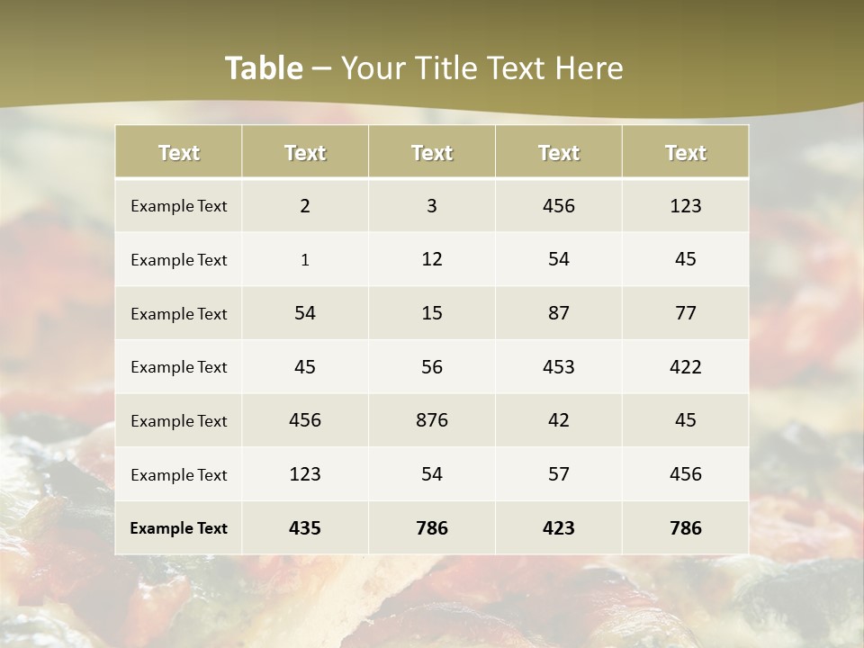 Dough Lunch Pizza PowerPoint Template