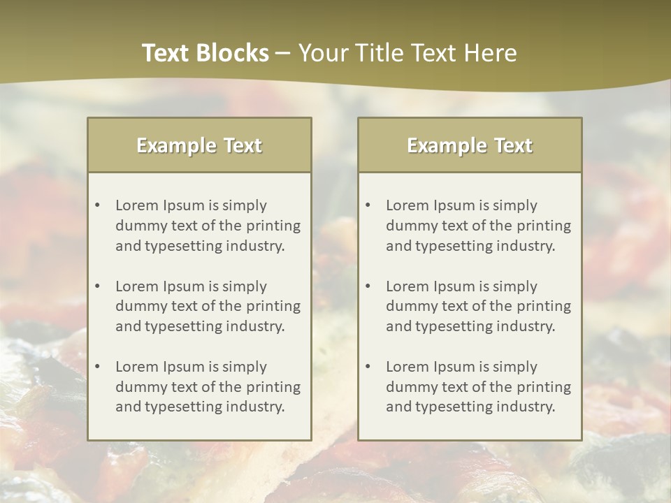 Dough Lunch Pizza PowerPoint Template