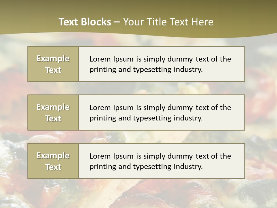 Dough Lunch Pizza PowerPoint Template