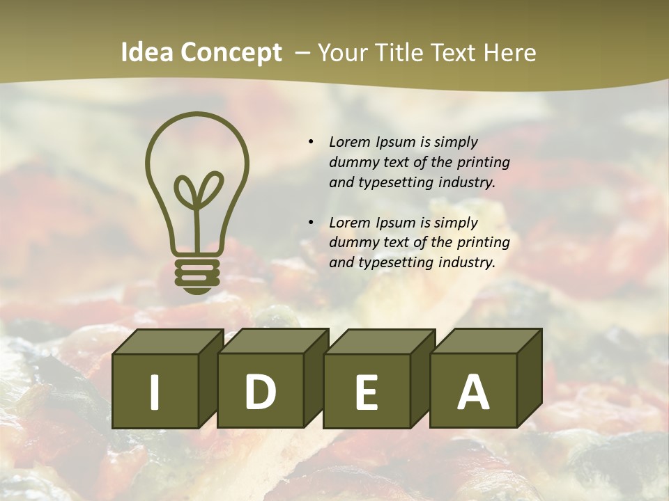 Dough Lunch Pizza PowerPoint Template