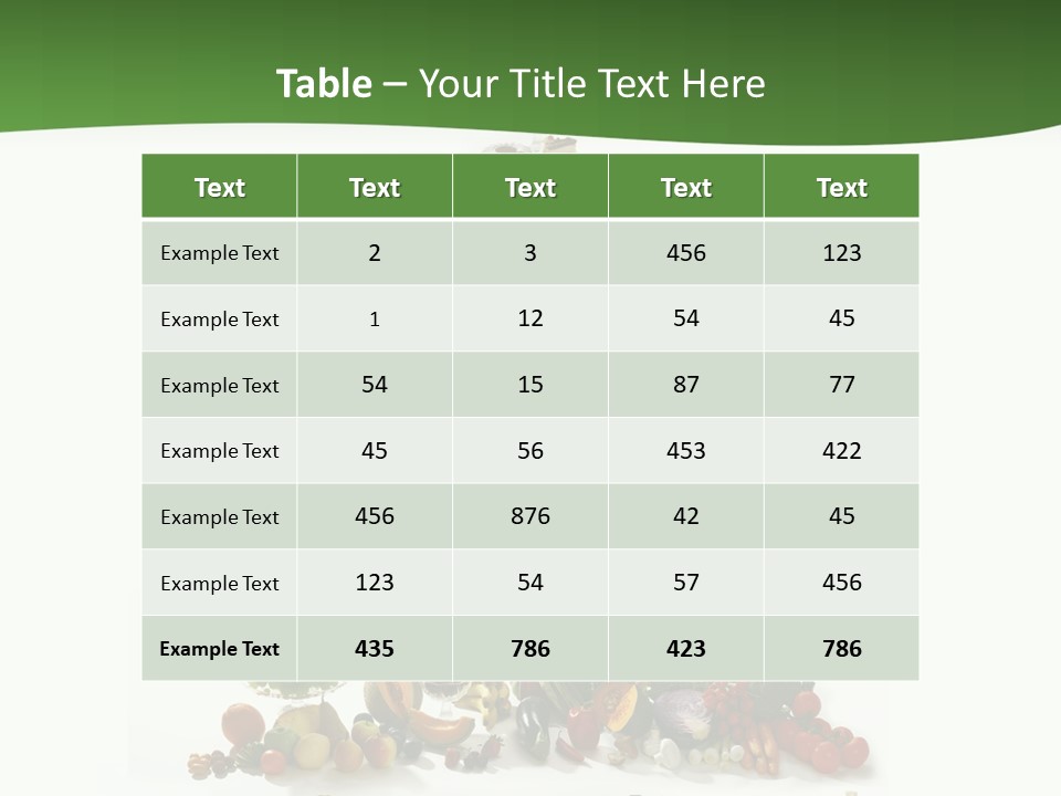 Food Pyramid PowerPoint Template