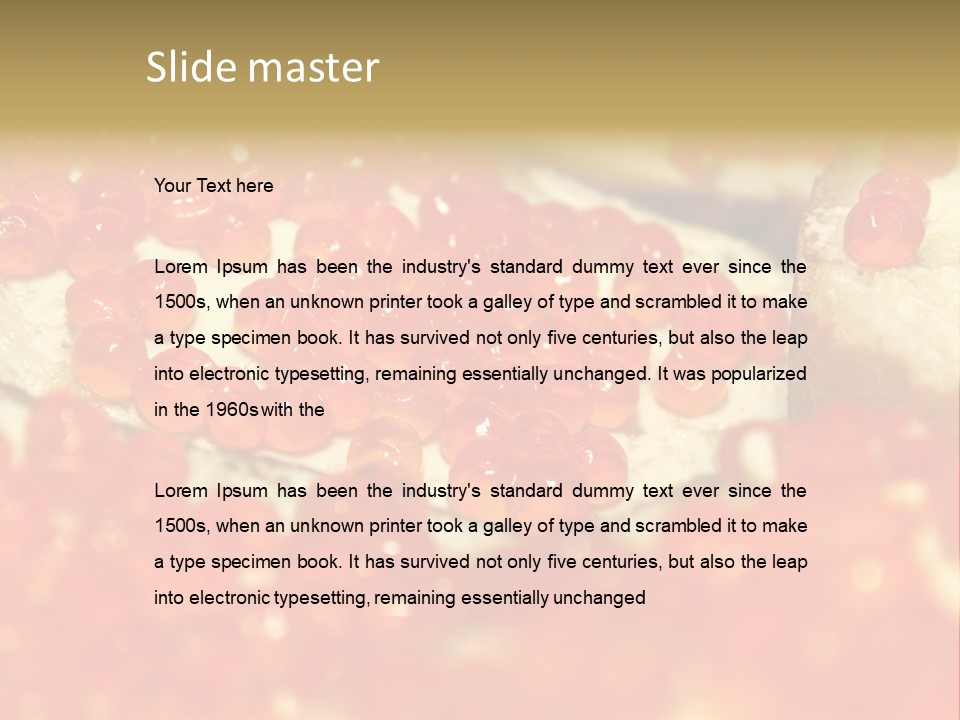 Taste Delicacy Appetizer PowerPoint Template