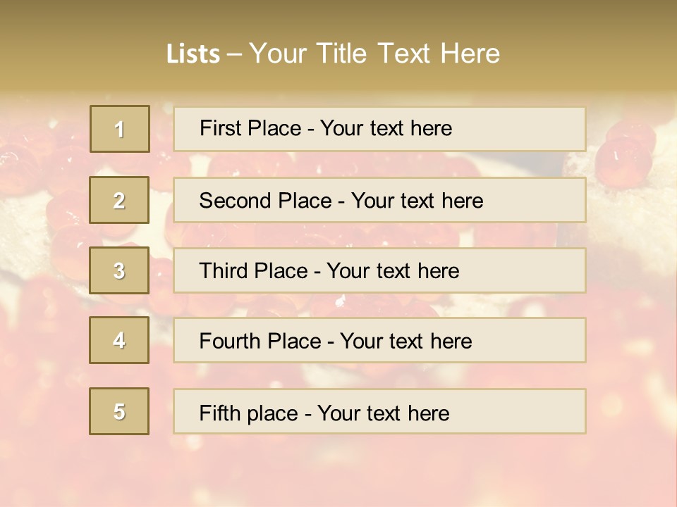 Taste Delicacy Appetizer PowerPoint Template