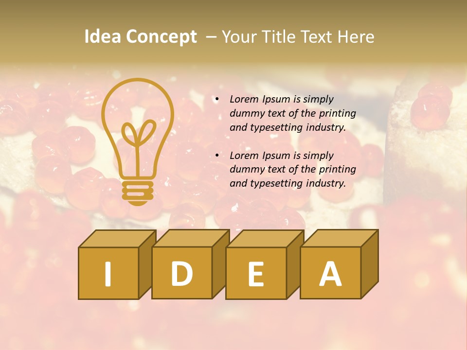 Taste Delicacy Appetizer PowerPoint Template