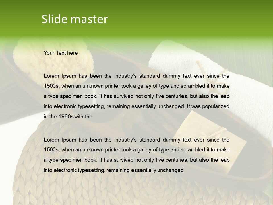 Health Shower Container PowerPoint Template