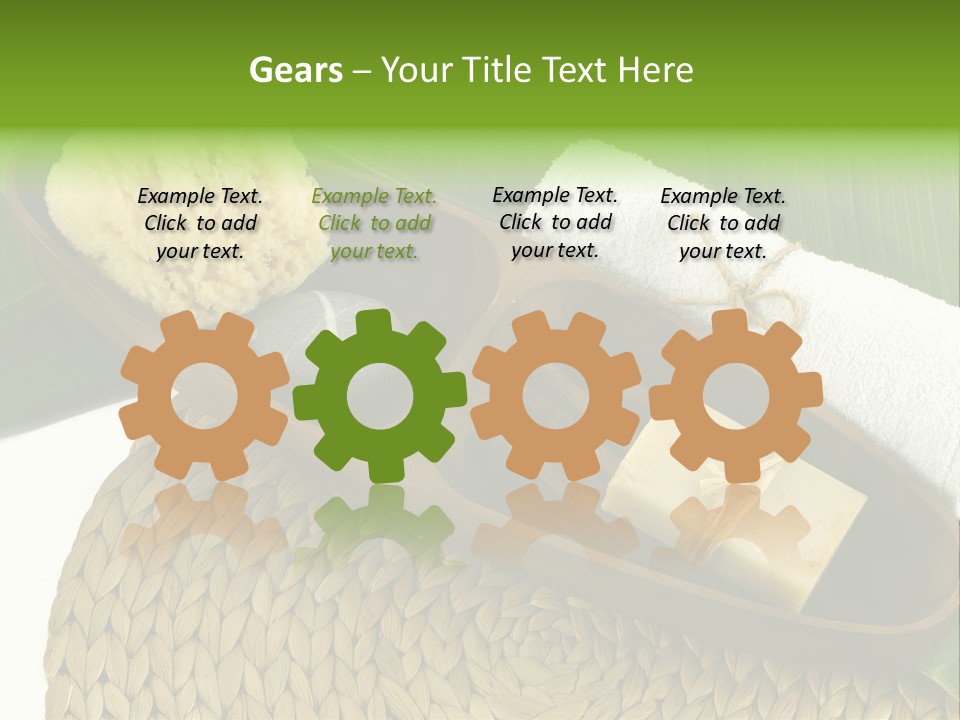 Health Shower Container PowerPoint Template