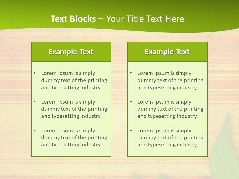 Plant Paper Grunge PowerPoint Template