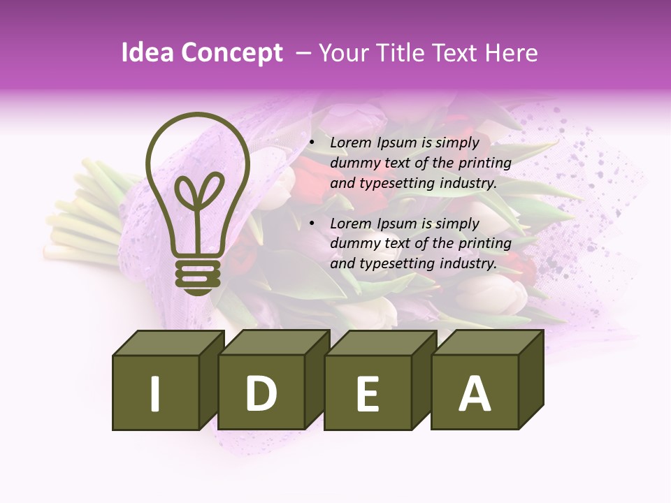 Leaf Gift Present PowerPoint Template