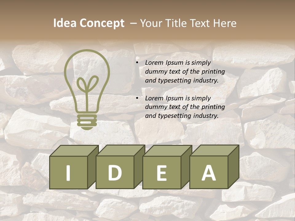 Fels Textur PowerPoint Template