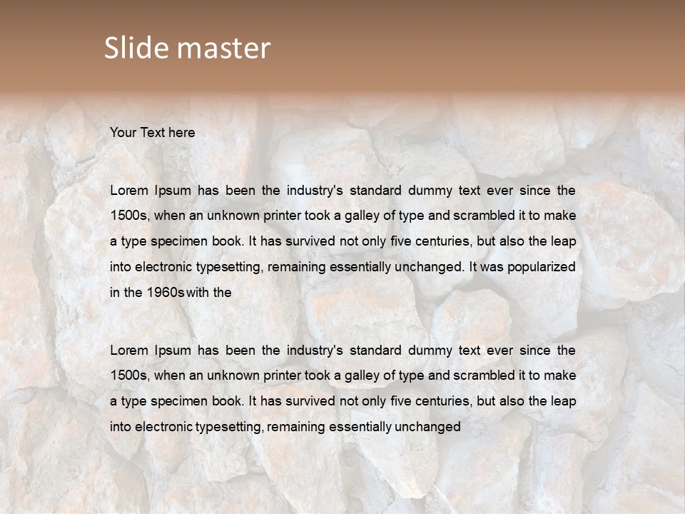 Surface Paint Wall PowerPoint Template