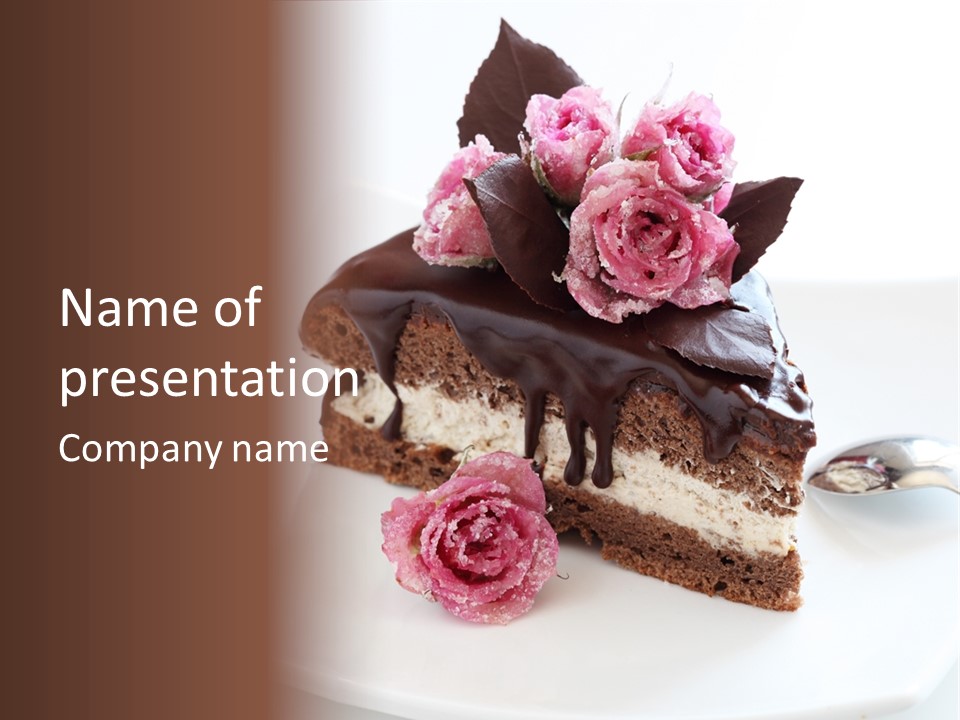 Chocolate Cake PowerPoint Template