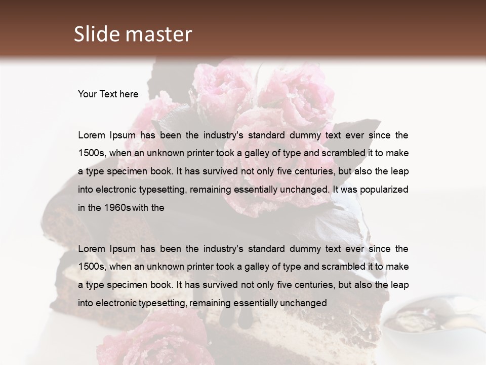 Chocolate Cake PowerPoint Template