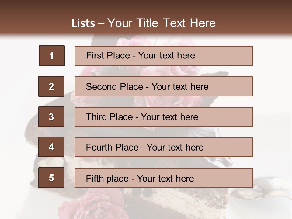 Chocolate Cake PowerPoint Template