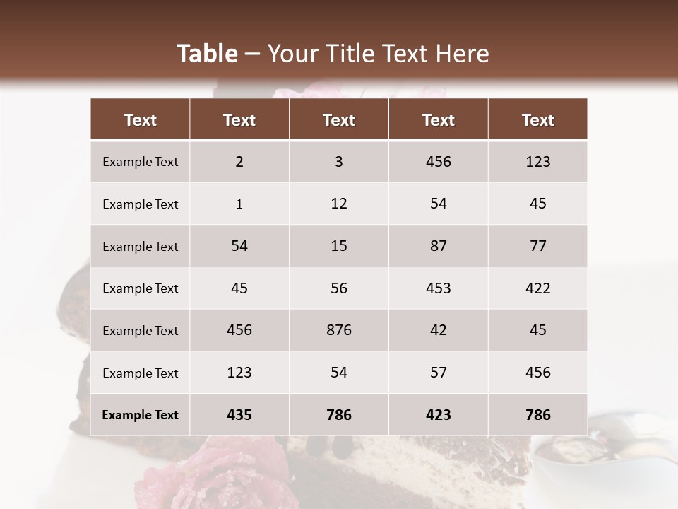 Chocolate Cake PowerPoint Template