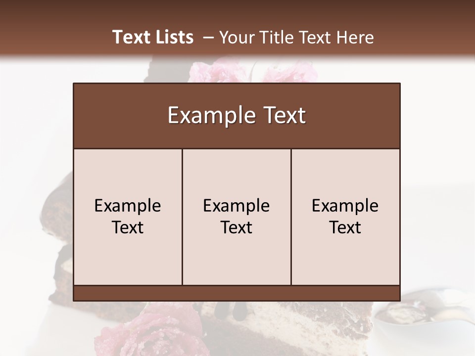 Chocolate Cake PowerPoint Template