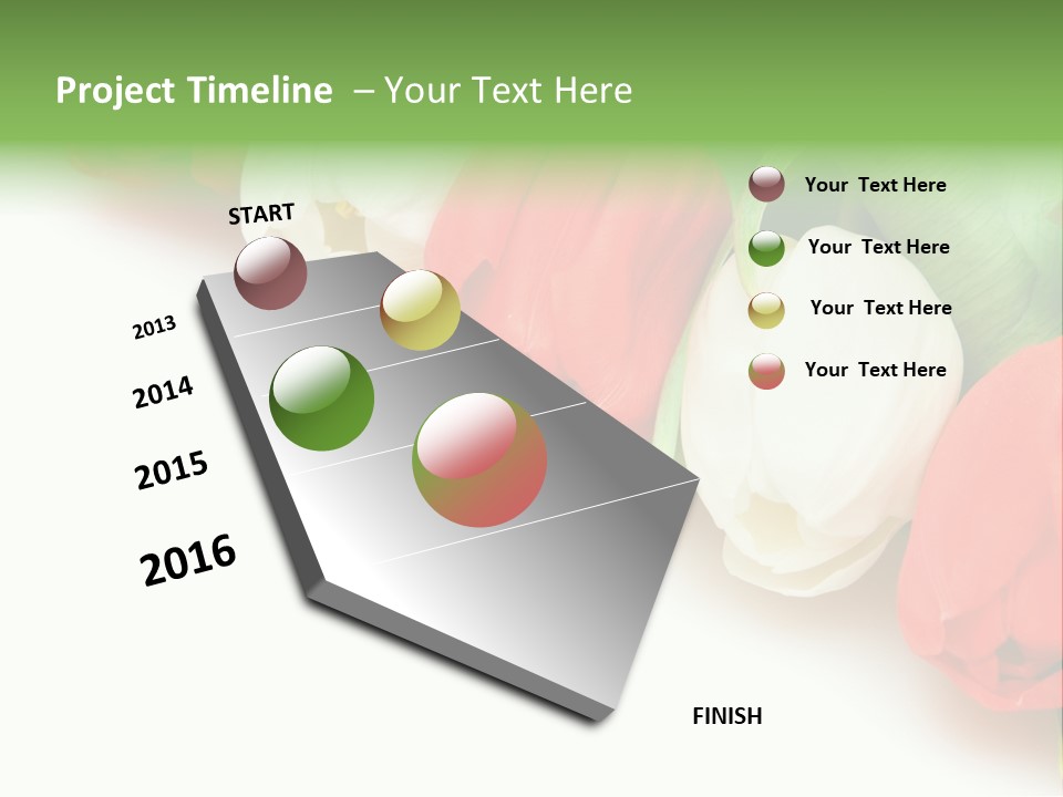 Red Tulips PowerPoint Template