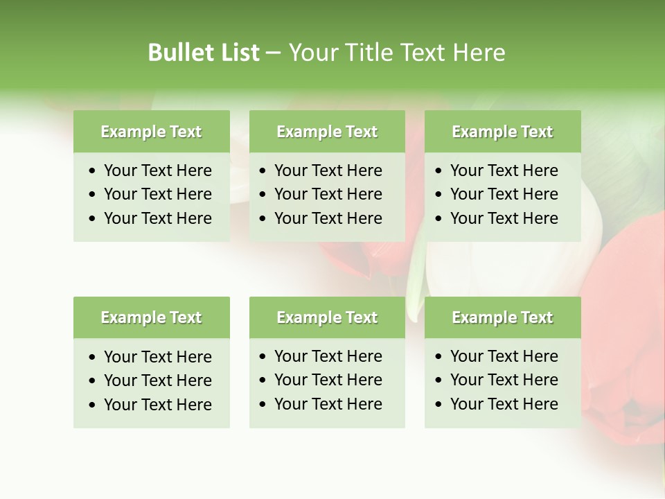 Red Tulips PowerPoint Template