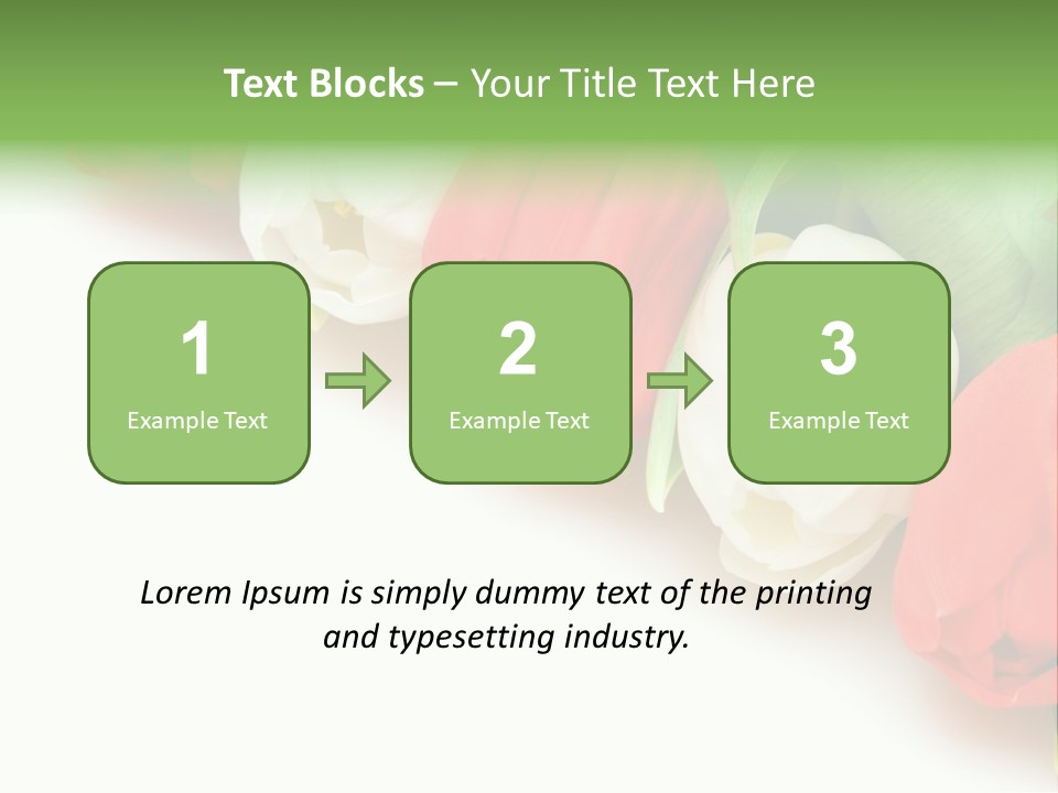 Red Tulips PowerPoint Template