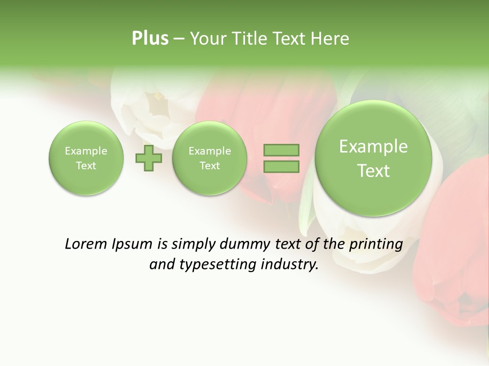 Red Tulips PowerPoint Template