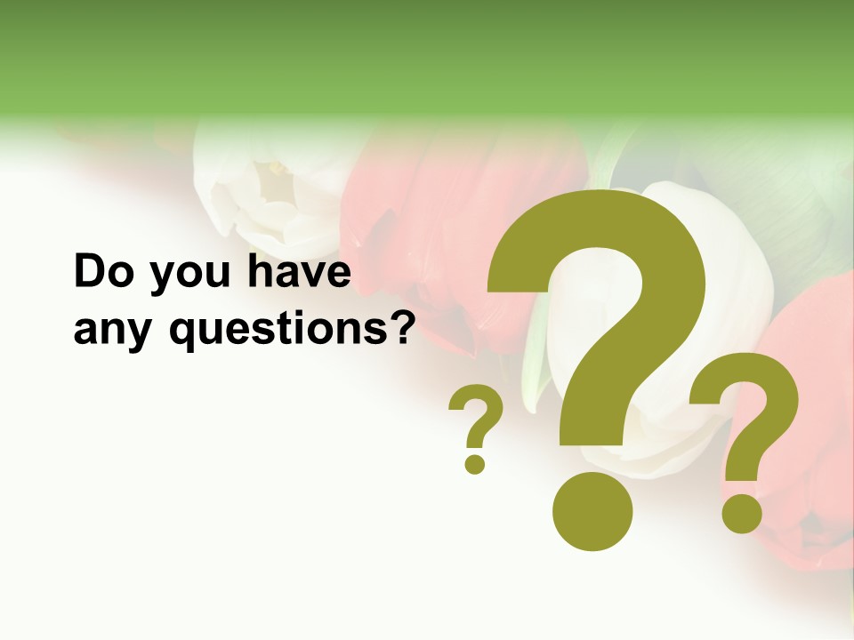 Red Tulips PowerPoint Template