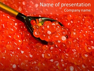 Red Caviar PowerPoint Template