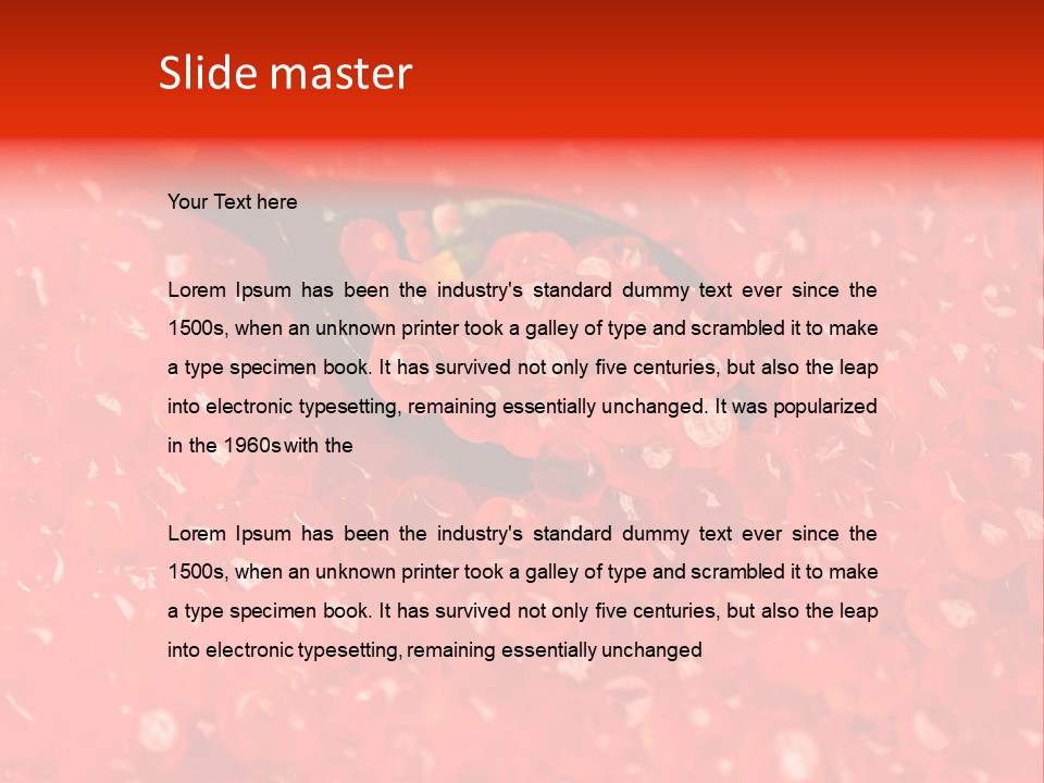 Red Caviar PowerPoint Template