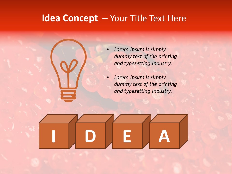 Red Caviar PowerPoint Template