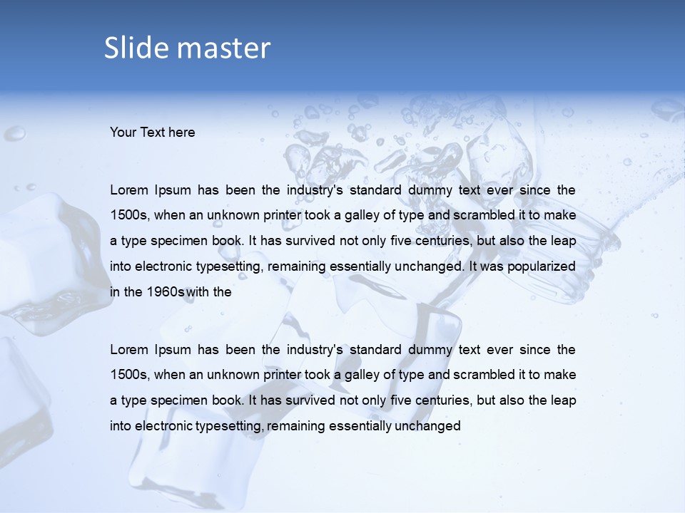 Cubetti Di Ghiaccio PowerPoint Template