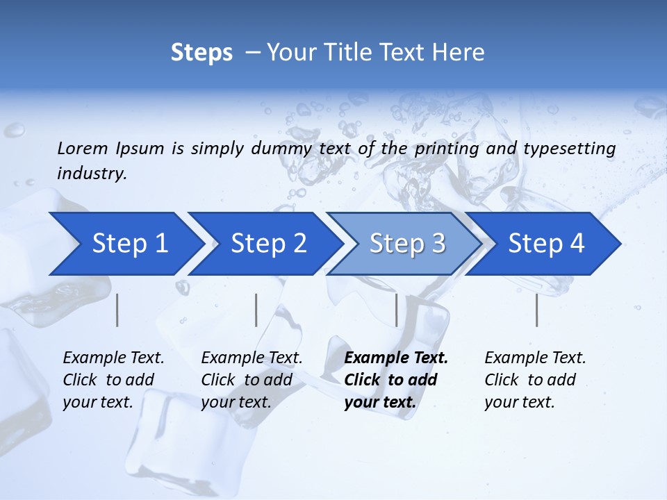 Cubetti Di Ghiaccio PowerPoint Template
