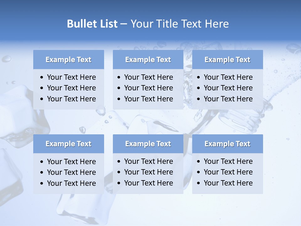Cubetti Di Ghiaccio PowerPoint Template