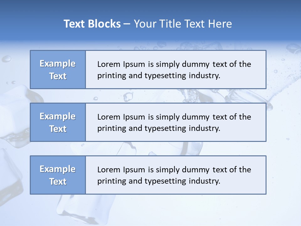 Cubetti Di Ghiaccio PowerPoint Template