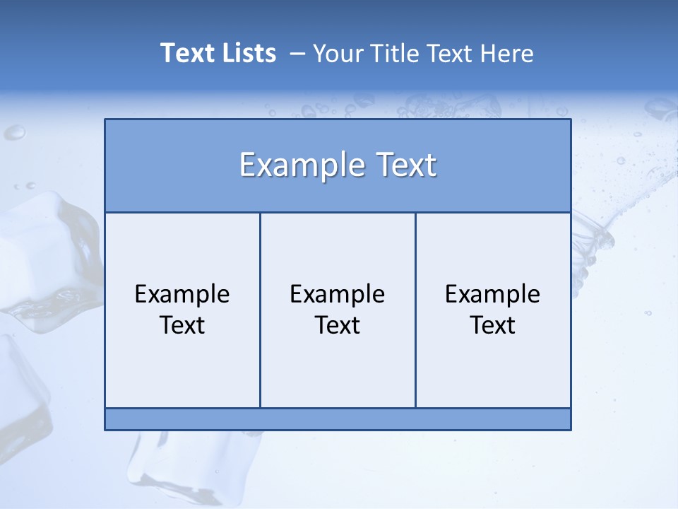 Cubetti Di Ghiaccio PowerPoint Template