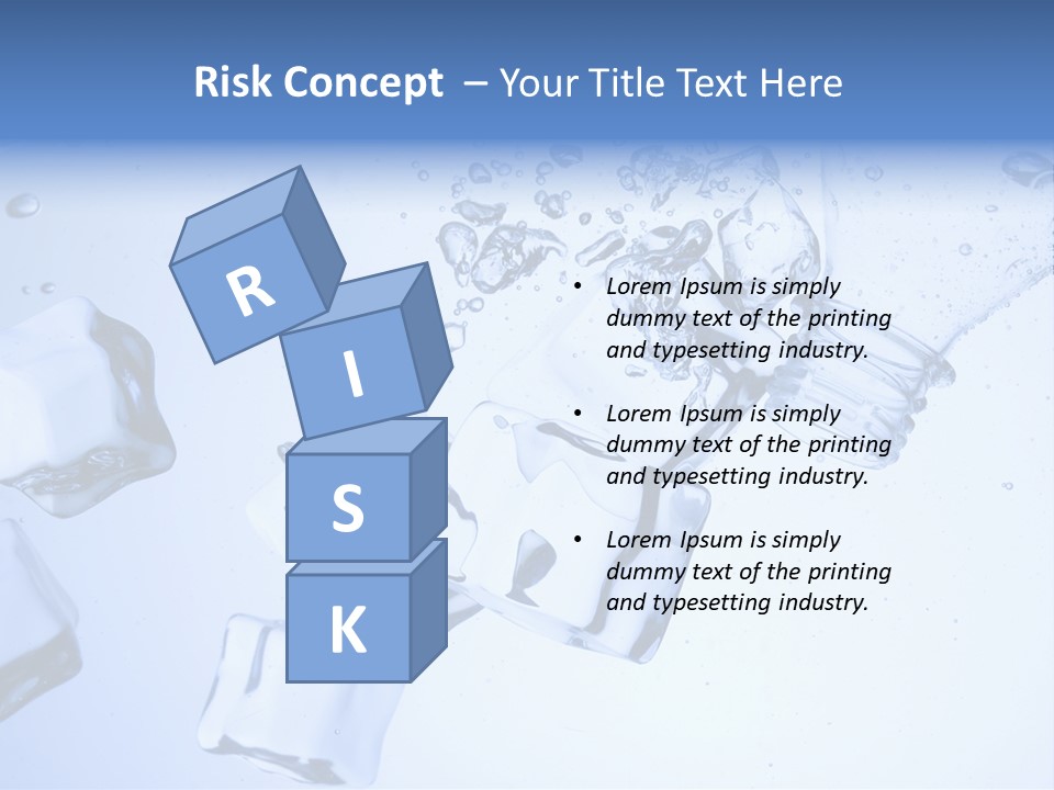 Cubetti Di Ghiaccio PowerPoint Template