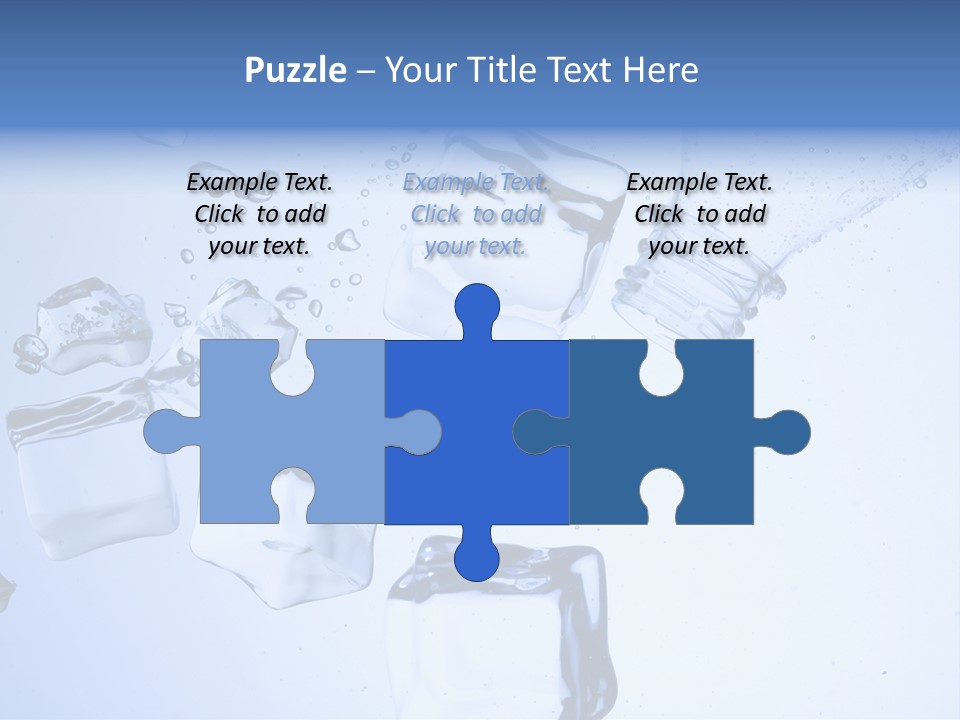 Bottle Freshness Mineral PowerPoint Template