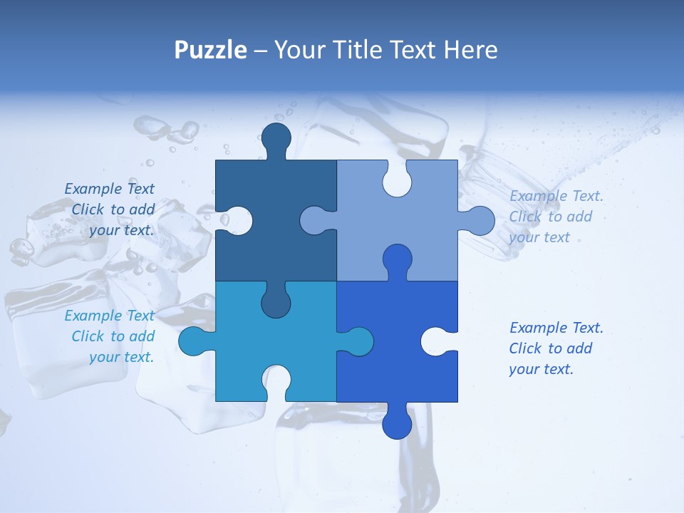 Bottle Freshness Mineral PowerPoint Template