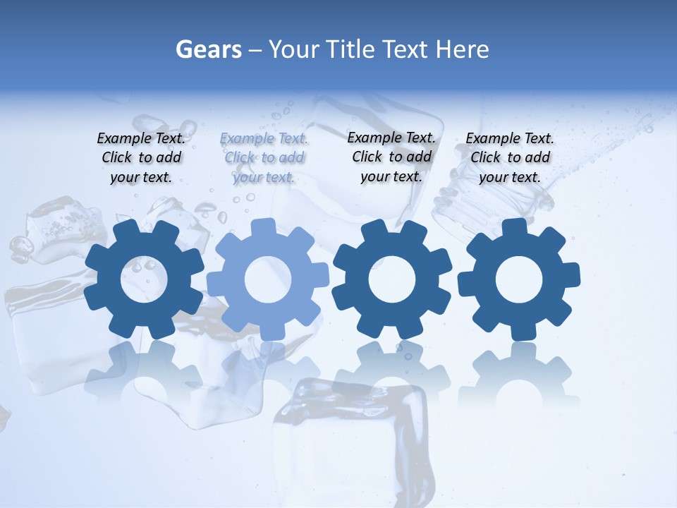 Bottle Freshness Mineral PowerPoint Template