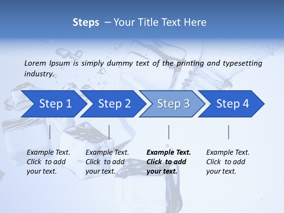 Bottle Freshness Mineral PowerPoint Template