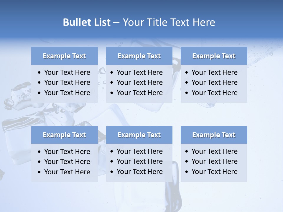 Bottle Freshness Mineral PowerPoint Template