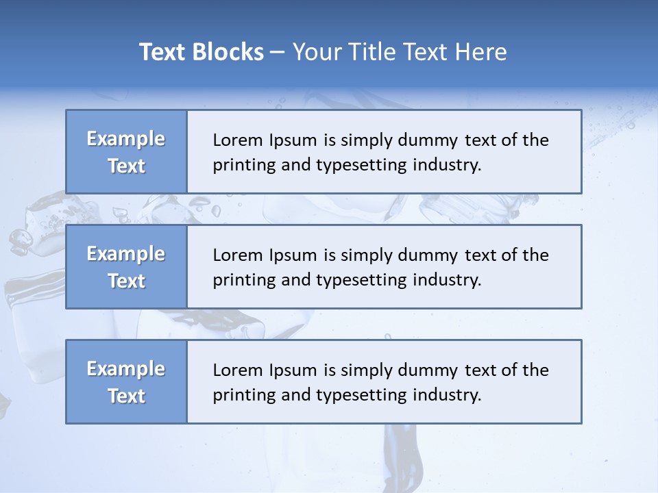 Bottle Freshness Mineral PowerPoint Template