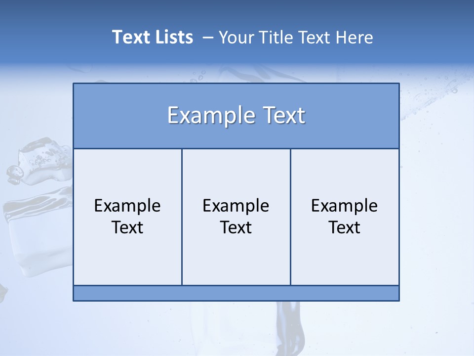 Bottle Freshness Mineral PowerPoint Template