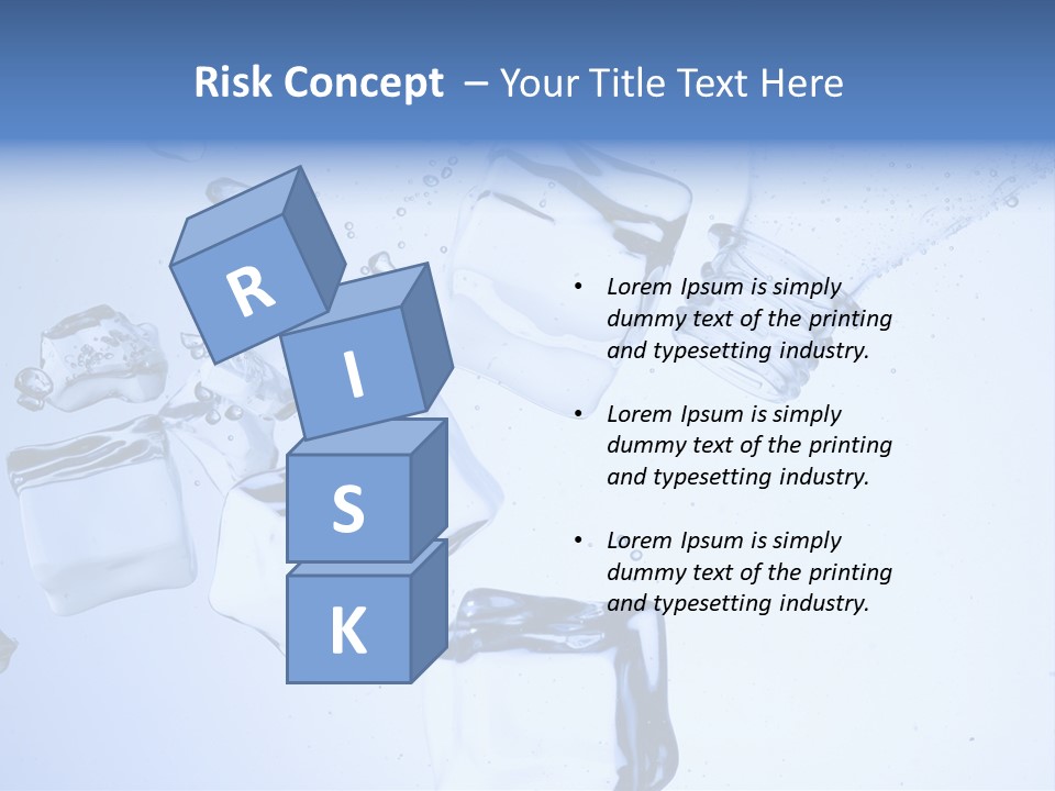 Bottle Freshness Mineral PowerPoint Template