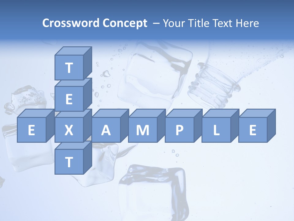 Bottle Freshness Mineral PowerPoint Template
