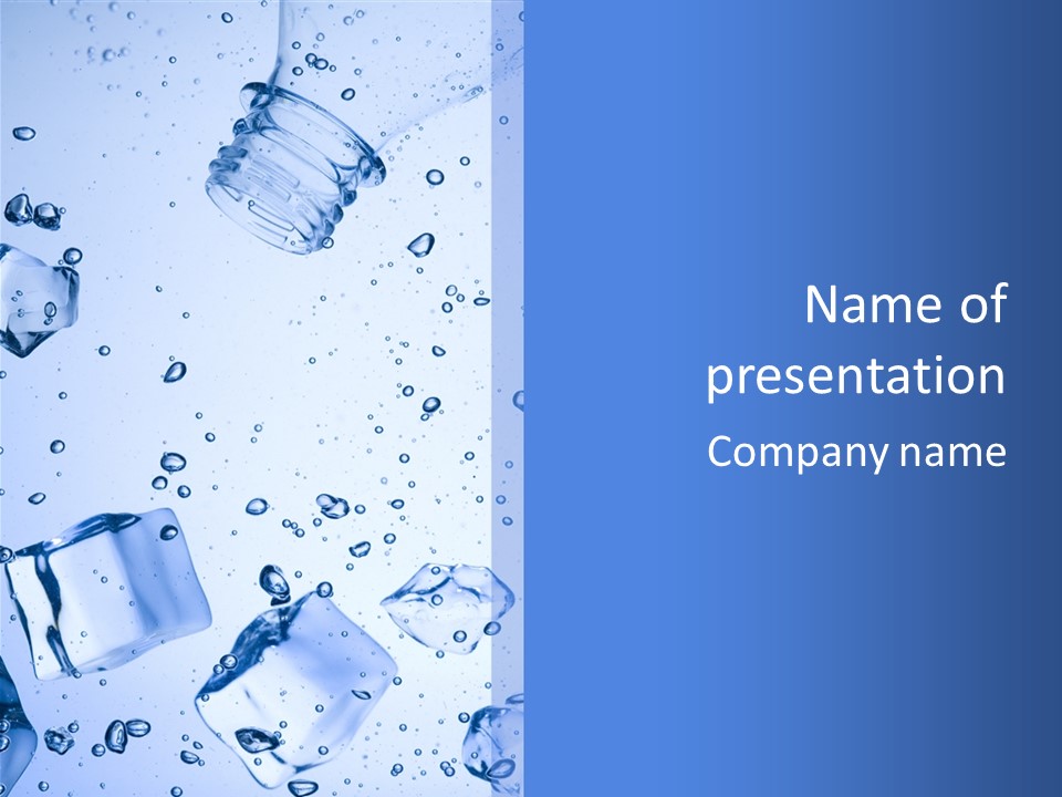 Mineral Cool Froze PowerPoint Template
