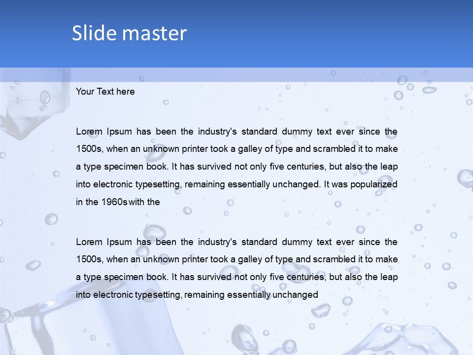 Mineral Cool Froze PowerPoint Template